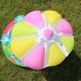 TD® Parasol pour enfants anneau de natation champignon anneau de siège protection environnement épaississement PVC bébé couleur bleu