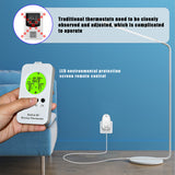 TD® Thermostat de synchronisation de prise de thermostat sans fil de chauffage de réfrigération pour ajuster le chauffage par le sol