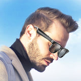 TD® Lunettes de soleil intelligentes La technologie noire peut parler pour écouter de la musique Lunettes audio Bluetooth