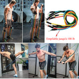 Bandes de résistance Exercice 11 PCS Set pour Hommes Femmes, Fitness stretch Bandes d'entraînement pour Home Gym Fitness