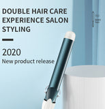TD® Cheveux permanent fer à friser automatique grand artefact de curling droite curling attelle en céramique d'or à double usage