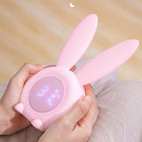 INN® Lapin silicone veilleuse avec heure réveil chambre chevet sommeil enfants sommeil atmosphère lampe de table