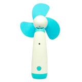 TD® Ventilateur compact cylindrique manuel étudiant dortoir silencieux facile à transporter pales EVA bleu blanc vent frais puissant
