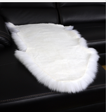 TD® Pure laine tapis chambre chevet couverture en peluche tapis de sol cheveux longs baie vitrée coussin canapé coussin antidérapant