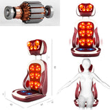 TD® Fauteuil de massage relaxation shiatsu électrique professionnel corps cou taille épaule dos coussin à domicile infrarouge vibrat
