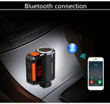 TD® Transmetteur bluetooth voiture FM allume cigare musique usb sans fil téléphone adaptateur radio chargeur MP3 mains libres iphone