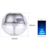 TD® Mini humidificateur cristal veilleuse projection nano atomisation processeur d'air domestique deux vitesses hors du brouillard