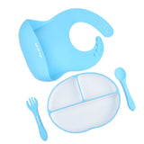 TD® Assiette à dîner en silicone pour enfants silicone liquide compartiment à ventouse complément alimentaire bol vaisselle pour béb