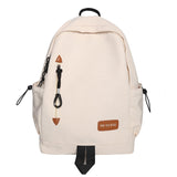 TD® Sac à dos simple à la mode de grande capacité sac à dos hydrofuge en nylon sac d'école pour étudiants du premier cycle du second
