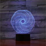 TD® #1761♥Maison Abstraite 3D Illusion Lampe Led Veilleuse 3D Graphiques Acrylique Lamparas Ambiance Lampe Nouveauté Éclairage Maiso