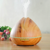 TD® Diffuseur d'arômes Silencieux Grain de bois Diffuseur d'arômes Humidificateur 400ML Diffuseur à ultrasons Diffuseur d'arômes Gra