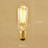 TD® American Edison rétro antique décoratif ampoule à filament de tungstène 230V lampe à incandescence droite maison