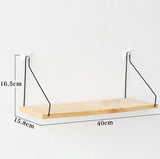TD® Etagère Murale Suspendu En Bois Étagère Flottante Étagère de Rangement 40 x 15,8 x 16,5 cm Support de stockage cosmétique