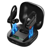 TD® Écouteurs Bluetooth sans fil suspendus oreille sport course à pied réduction du bruit longue durée de vie de la batterie