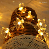 TD®  Guirlande LED Lumineuse Ruban 50*LEDs Décoration Éclairage par Énergie solaire IP65 Étanche Imperméable Lumière pour Nöel.