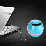 TD® haut-parleur sans fil Bluetooth, portable  petit son, mini-lumières colorées, plug-in extérieur subwoofer voiture