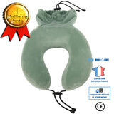 TD® Oreiller en forme de U, oreiller de sieste, cou rangé, oreiller de cou, voyage en avion, portable, rebond lent, mousse à mémoire