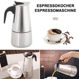 TD® Cafetière Théière Italienne en Inox 50 ml / 9 Tasses Expresso