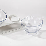 TD® Oreilles de chat bol de chat bouche oblique vaisselle eau potable cou protection transparent bol unique