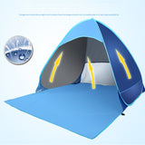 TD® Tente de plage 2 secondes Entièrement automatique Vitesse de construction gratuite Open Beach Conical Oxford Cloth Shade Tent