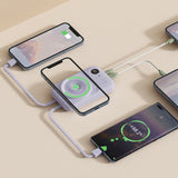 TD® Trésor de charge magnétique 10000mAh USB avec charge rapide à deux fils adaptée au trésor de charge de téléphone portable Apple