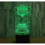 TD® 3D Lampe Illusion Optique Led Veilleuse 3D Lampe 7 Couleur Led Lampes De Nuit Pour Les Enfants Touchent Led Table Usb Lampara La