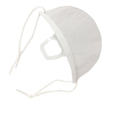 TD® 20PCS restaurant service hôtelier visage masque transparent en plastique blanc