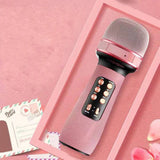 TD® Téléphone portable karaoké national diffusion en direct sans fil microphone bluetooth microphone condensateur audio blé