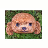 TD® Coussin en forme de Tête de Chien/ 3D Créatif Coussin mignon poupée en peluche cadeau Home Décoration Maison/ Salon canapé