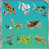 TD® Simulation de dinosaure  blocs de  construction  pour  enfants jouets éducatifs, petites particules assemblées cadeaux de jouets