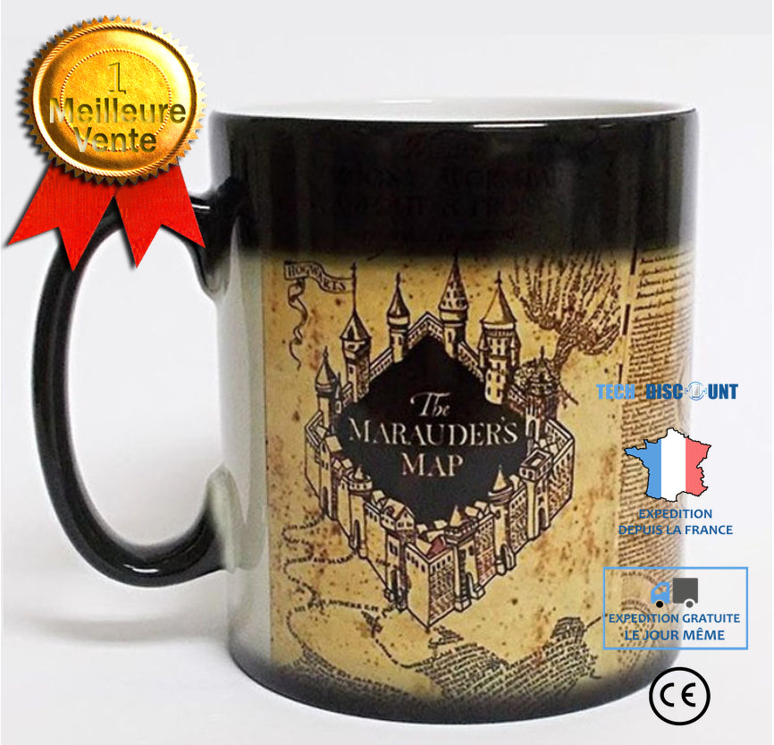 Mug Thermoréactif Harry Potter - Carte du Maraudeur Unique - Cdiscount  Maison