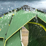 TD® Camping automatique hydraulique accru en plein air 3-4 personnes tente de camping anti-tempête camping portable compte ouvert ra