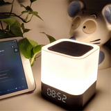 TD® LED Haut-parleur Bluetooth Veilleuse Lampe de communication sans fil Musique Pluggable Carte