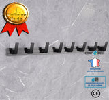 Patères en rangée Patères sans perforation patères patères murales patères space patères en aluminium patères noires patères