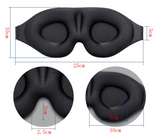 Lunettes 3d lunettes de sommeil sommeil aviation respirant noir lunettes aveuglantes  trois dimensions ombrage pause déjeuner