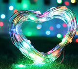 TD® USB Guirlande Lumineuse LED ,10M 100 LEDs 8 Modes Avec Télécommande, pour Jardin,Noël,Mariage,Soirée, (Multicolore, 2pcs).