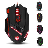 TD® Souris GAMING filaire Bureau DPI réglable adhérence parfaite contrôle main fonction USB plusieurs touches rétro éclairage