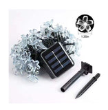TD® guirlande lumineuse led Lampe solaire étanche fée lumière éclairage extérieur 7M 100 LED  - Modèle: Purple 7m 50 LED
