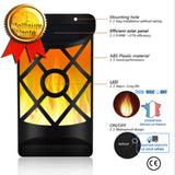 TD® LED lumière murale lumière décorative capteur de Simulation flamme lampe solaire