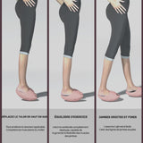 TD® Chaussons de sport d'intérieur pour la maison d'été équilibre du fond épais antidérapant yoga 30 ° ménisque se sentir à l'aise
