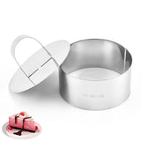 TD® Emporte Pièce Forme Ronde En Inox Avec Poussoir Diamètre de 8 cm Must-Have Pâtisserie Set Pratique Revêtement Anti-adhésif Plat