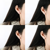 TD® Boucles d'oreilles 6 pièces version pour étudiant rouge boucles d'oreilles mignonnes rose amour plume cercle boucles d'oreilles