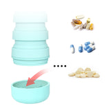 TD® Gourde créative silicone compartiment sports plein air bouteille silicone pliant bouteille d'eau tasse télescopique multifonctio