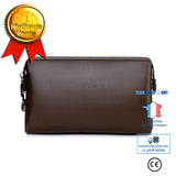 TD® Password Lock embrayage anti-vol d'embrayage pour hommes de grande capacité en cuir souple Dossier d'affaires hommes