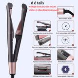 TD® Lisseur 2 en 1, curling et lissage professionnel, avec écran LCD et température réglable, pour le lissage et le curling