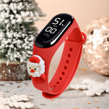 TD® Montre électronique pour enfants poupée de Noël LED dessin animé étanche sport Bracelet montre étudiant montre électronique