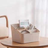 TD® Boîte de rangement Étagère de rangement de bureau Boîte de rangement cosmétique en plastique Boîte de rangement de bureau simple