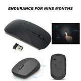 TD® Souris Sans Fil Bluetooth Retractable USB Bureau Ergonomique Silencieuse Ordinateur Portable PC Windows Mac Ultra-Mince 2,4 GHz