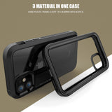 TD® Coque de téléphone anti-collision pour iPhone 11 Coque TPU + PC anti-empreintes digitales de 6,1 pouces