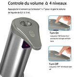 TD® Distributeur de savon automatique en acier inoxydable, détecteur de mouvement infrarouge, adapté aux salles de bain, restaurants